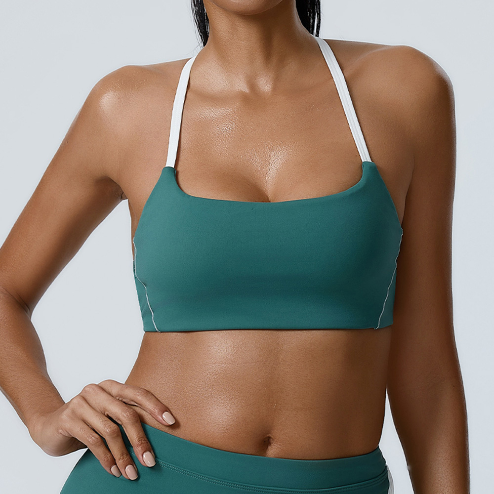 Quick Dry Underwear - Sujetador deportivo sexy con cuello halter